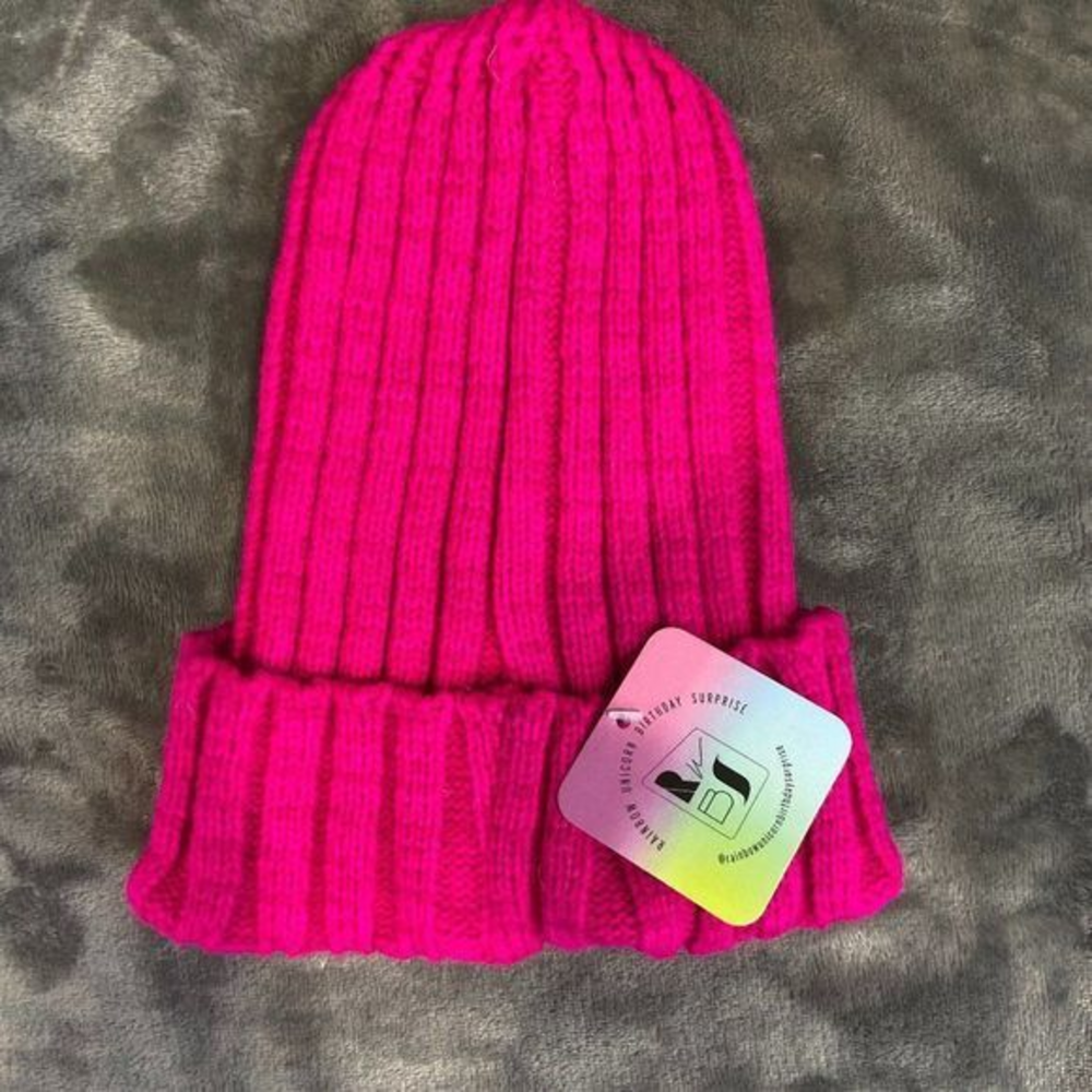 NWT RAINBOW UNICORN BIRTHDAY SURPRISE Pink Hat‎